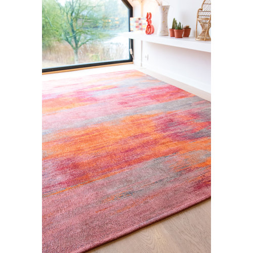 Louis De Poortere Rugs Monetti hibiscus red tapijt Atlantic Collection