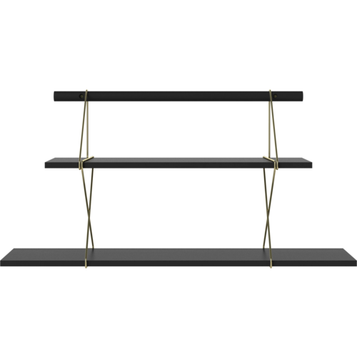 Bolia X-shelf combinatie small zwartgebeitst eikenfineer Bolia X-shelf combinatie small zwartgebeitst eikenfineer
