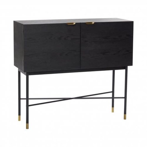 Hübsch Dressoir zwart/messing FSC Hübsch Dressoir zwart/messing FSC