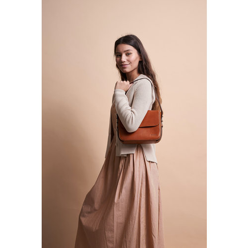 O My Bag Gina tas - klassiek leder cognac