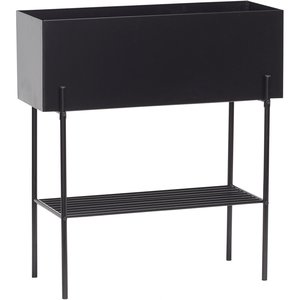 Hübsch Bac à plantes en métal noir