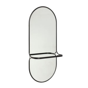Hübsch Miroir en métal noir