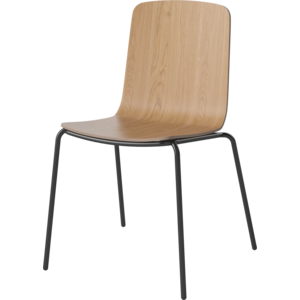 Bolia Palm chaise de salle à manger pied métal noir en placage