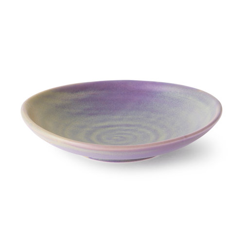 HKLiving Chef ceramics platte schaal paars/groen