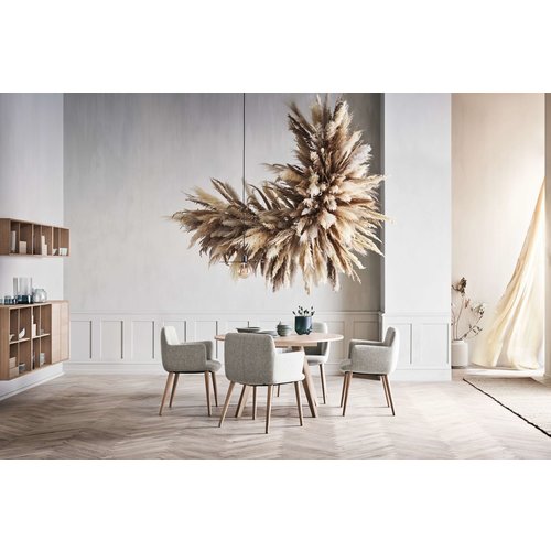 Bolia New Mood ronde eettafel - blad grijze Fenix laminaat