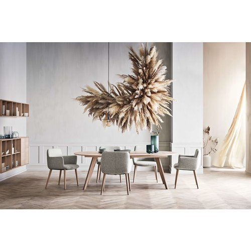 Bolia New Mood ronde eettafel - blad grijze Fenix laminaat