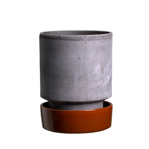 Bergs Potter The Hoff schotel voor bloempot geglazuurd rusty red 14 cm Bergs Potter The Hoff schotel voor bloempot geglazuurd rusty red 14 cm