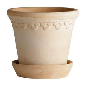 Bergs Potter Kopenhagen pot de fleurs avec soucoupe rose 30 cm Bergs Potter Kopenhagen pot de fleurs avec soucoupe rose 30 cm