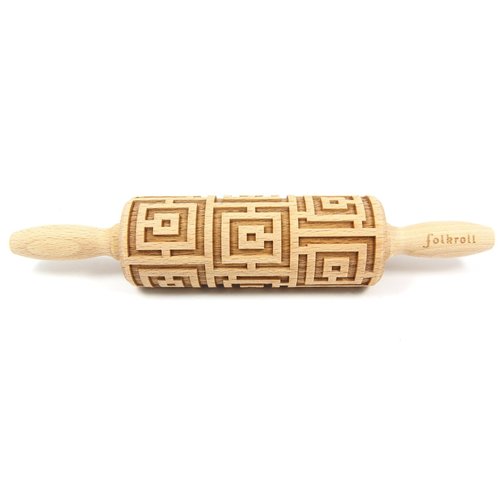 Folkroll Decoratiedeegrol 23 cm Labyrinth Folkroll Decoratiedeegrol 23 cm Labyrinth
