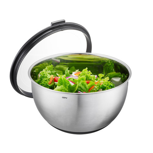 Gefu Muovo bewaarkom met deksel inox Ø24cm Gefu Muovo bewaarkom met deksel inox Ø24cm