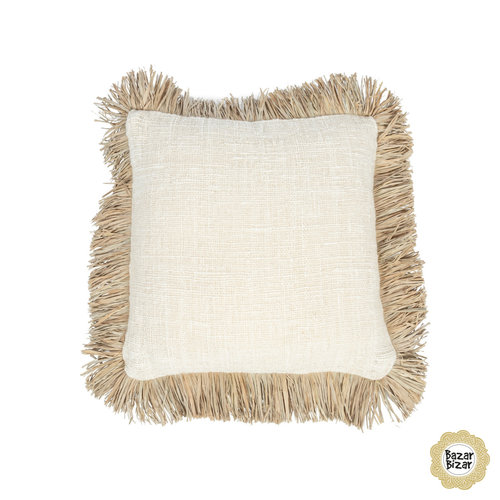 Bazar Bizar Saint Tropez kussen naturel wit Bazar Bizar Saint Tropez kussen naturel wit