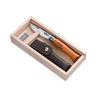 Carbon giftbox zakmes nr.08 staal/hout