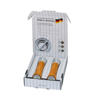 Augsburg molens set van 2 olijfhout 18 cm