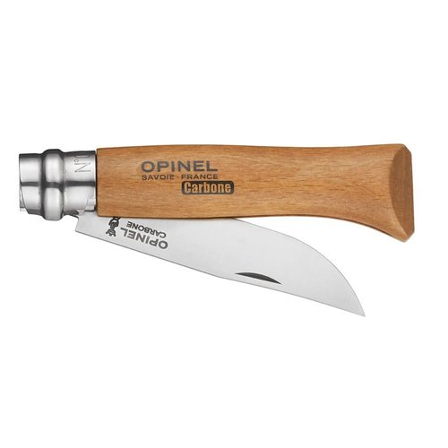 Opinel Carbon giftbox zakmes nr.08 staal/hout