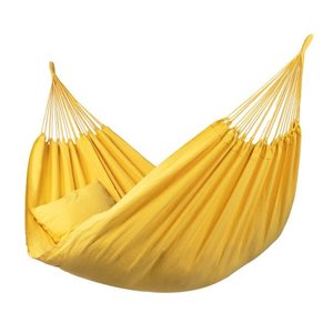 Plain single hamac jaune en polycoton