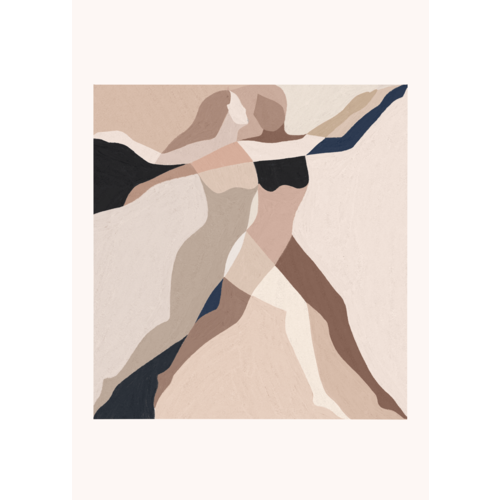 Paper Collective Two Dancers poster 30x40
