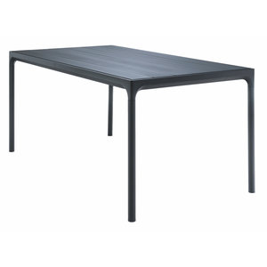Houe Four tuintafel zwart/aluminium
