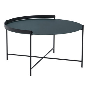 Houe Edge tray table basse en métal noir Houe Edge tray table basse en métal noir