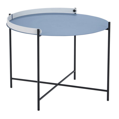 Houe Edge tray salontafel pigeon blue metaal Houe Edge tray salontafel pigeon blue metaal