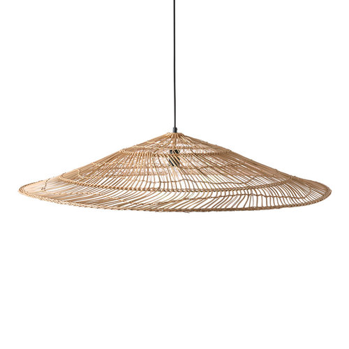 HK Living Wicker hanglamp driehoek naturel XL HK Living Wicker hanglamp driehoek naturel XL
