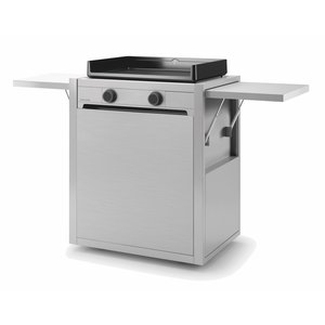 Forge Adour Chariot pour plancha Modern 60 inox trempé