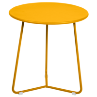 Cocotte bijzettafel miel metaal Ø 34,5 x H 36
