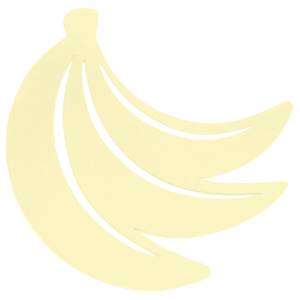 Fermob Onderzetter banaan citron givré staal 23 x 24,4 cm