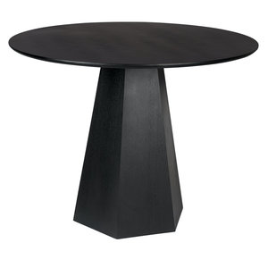 Zuiver Pilar ronde eettafel zwart