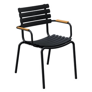 Houe ReCLIPS chaise de jardin avec accoudoir en bambou