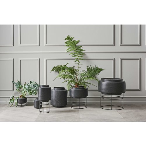 Bolia Botanique plantenstaander met pot Zwart Ø 348 mm