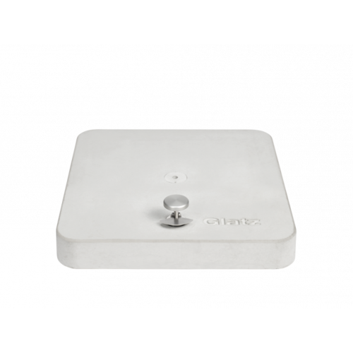Glatz Parasolvoet met rollen Z 55 kg 65 x 65 x 11 cm decor gegoten beton Glatz Parasolvoet met rollen Z 55 kg 65 x 65 x 11 cm decor gegoten beton