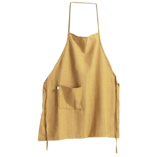 Kave Home Samay keukenschort mosterdgeel Kave Home Samay keukenschort mosterdgeel
