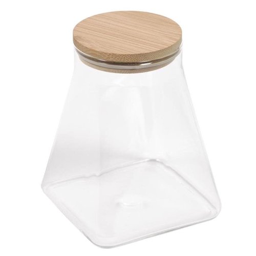 Kave Home Adalis kleine doorzichtige glazen voorraadpot Kave Home Adalis kleine doorzichtige glazen voorraadpot