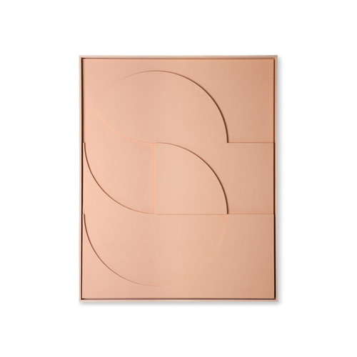 HK Living Kader met kunst in reliëf Peach d large 83 x 103 HK Living Kader met kunst in reliëf Peach d large 83 x 103
