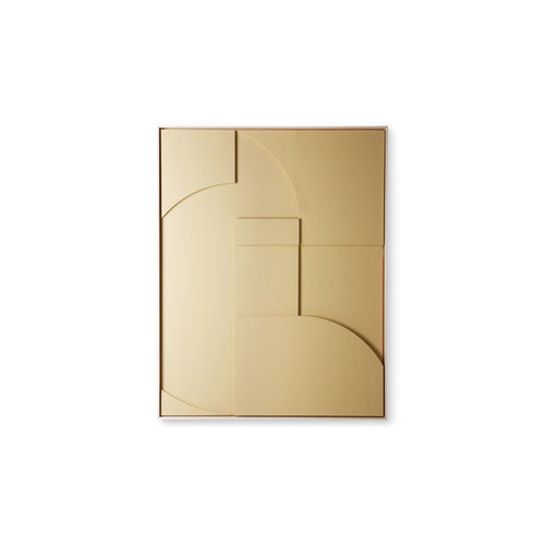 HK Living Kader met kunst in reliëf Sand a medium 63 x 83 HK Living Kader met kunst in reliëf Sand a medium 63 x 83