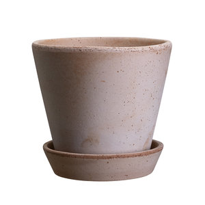 Bergs Potter Julie pot de fleurs avec soucoupe rose 8 cm Bergs Potter Julie pot de fleurs avec soucoupe rose 8 cm