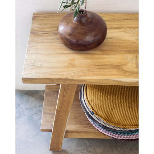 Kave Home Safara bank gerecycleerd teakhout 150 x 32
