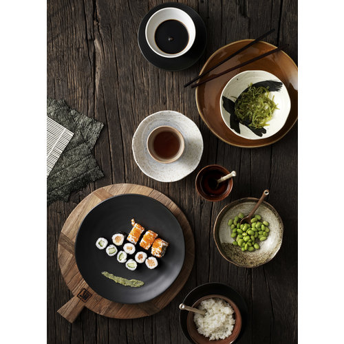 HKLiving Kyoto japans dessertbord mat zwart