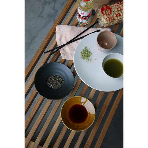 HKLiving Kyoto japanse bowl wit gespikkeld