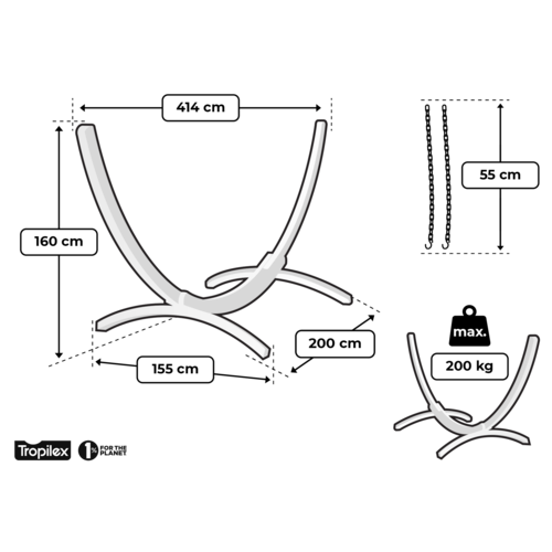 Tropilex Wood hangmatstandaard familie