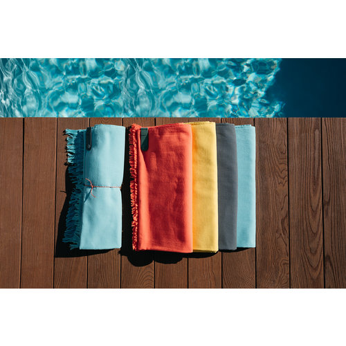 Fermob Fouta color mix 200 x 100 lagune blauw