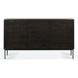 Ethnicraft Grooves buffet en teck 3 portes