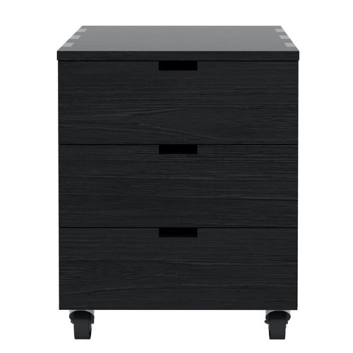 Ethnicraft Billy ladeblok zwarte teak - 3 lades Ethnicraft Billy ladeblok zwarte teak - 3 lades