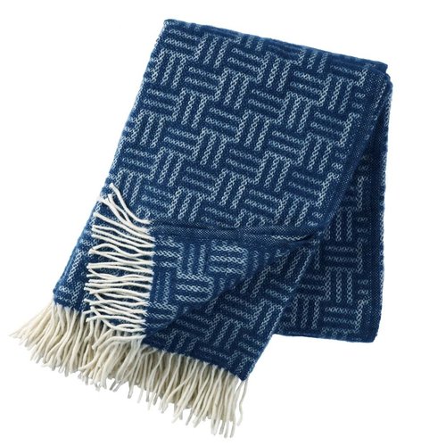 Klippan Brick plaid Navy 130x200 Klippan Brick plaid Navy 130x200