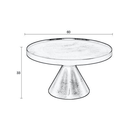 Zuiver Floss koffietafel Zwart