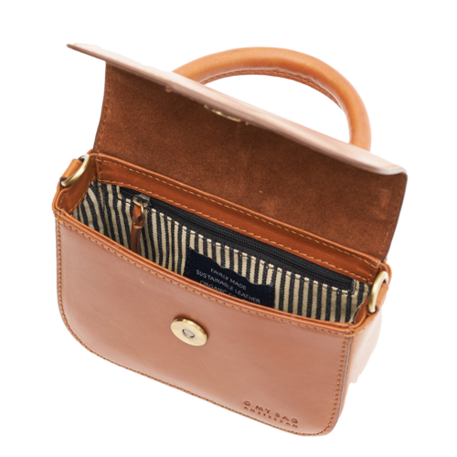 O My Bag Nano handtas - klassiek leder cognac