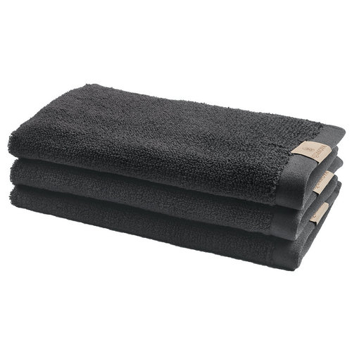 Aquanova Oslo gastendoek caviar set van 3 Aquanova Oslo gastendoek caviar set van 3