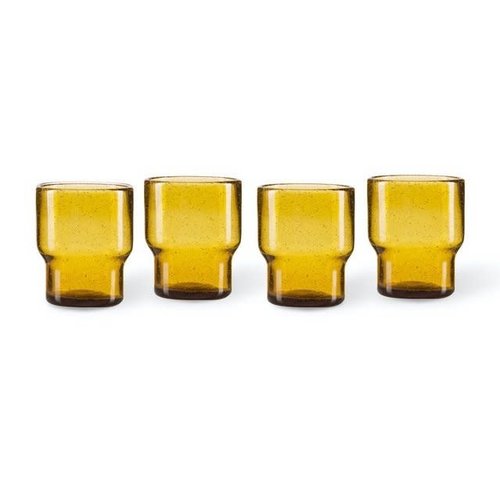 Pols Potten Bubbles waterglas amber - per stuk Pols Potten Bubbles waterglas amber - per stuk