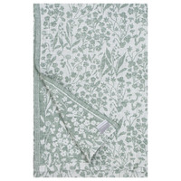 NIITTY tafelkleed white aspen green washed linen 260 x 150