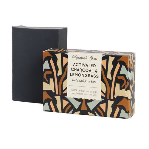Helemaal Shea Actieve kool & citroengras zeep Helemaal Shea Actieve kool & citroengras zeep